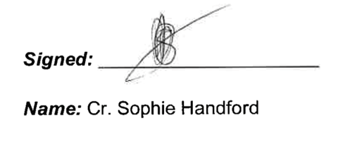 A group of signature on a white background

Description automatically generated