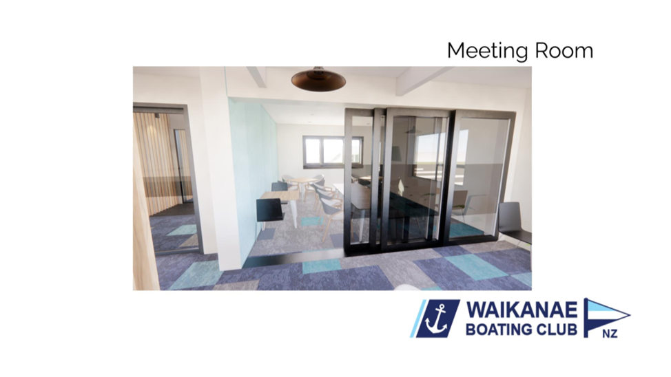 A room with glass doors and a table

AI-generated content may be incorrect.